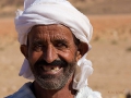 A nomade who lives with his family in the desert